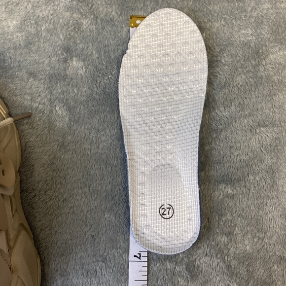 Boys Girls beige sneakers Lace Up Running Shoe Walking Non-Slip size‎ 27 - Picture 15 of 16